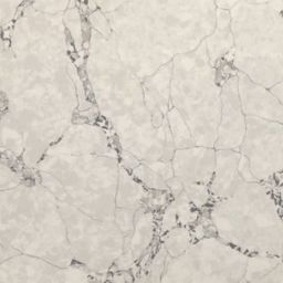 Calacatta Veneziano Marble Slab with a mottled background, light grey detail and grey veining